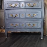 Louis XV style patinated chest of drawers