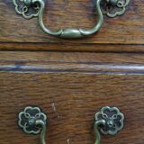 Large antique oak sideboard / chest of drawers / dresser, counter or display cabinet