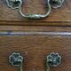 Large antique oak sideboard / chest of drawers / dresser, counter or display cabinet