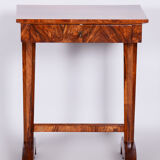 Biedermeier side table, restored, walnut, austria, 1820s