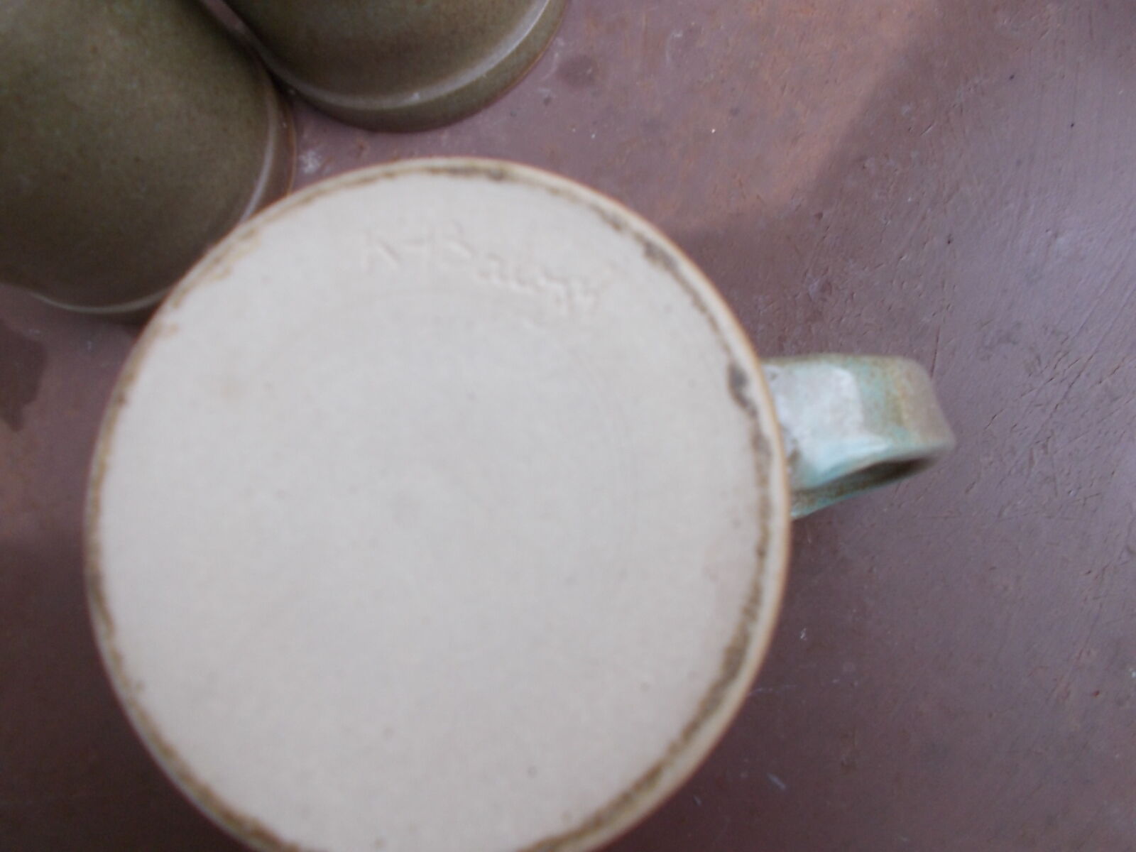 Lot of 5 stoneware mugs from Dreux K. Balogh
