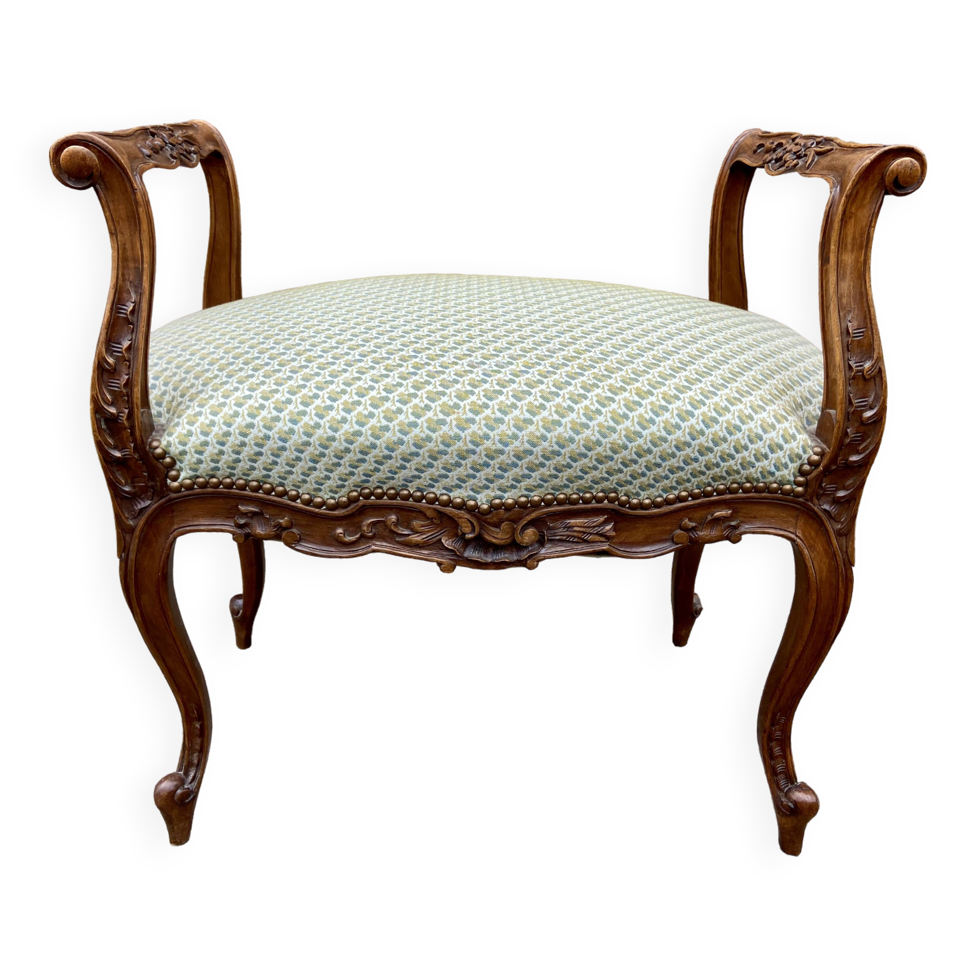 Small neo-classical castle bench LOUIS XV style 1920