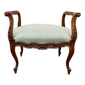 Small neo-classical castle bench LOUIS XV style 1920