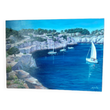 Acrylic canvas calanque Port Miou