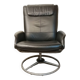 Designer armchair in vintage leather model Malung Ikea 1999