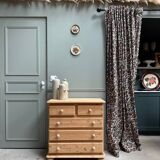Renovated English pine chest of drawers