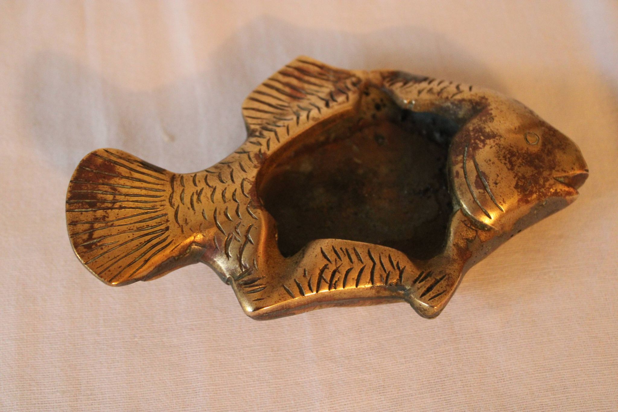 Brass ashtray