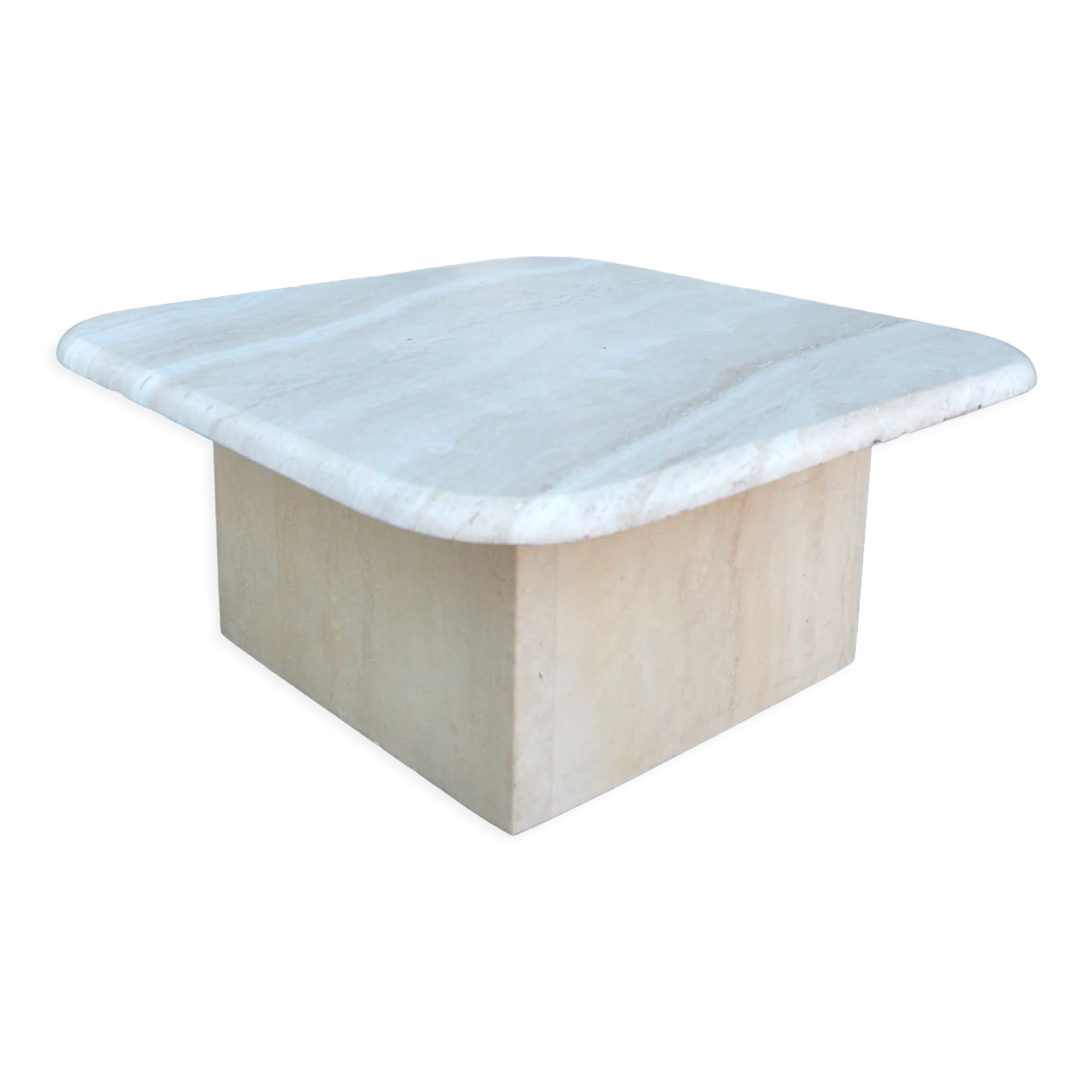 Table d'appoint en travertin