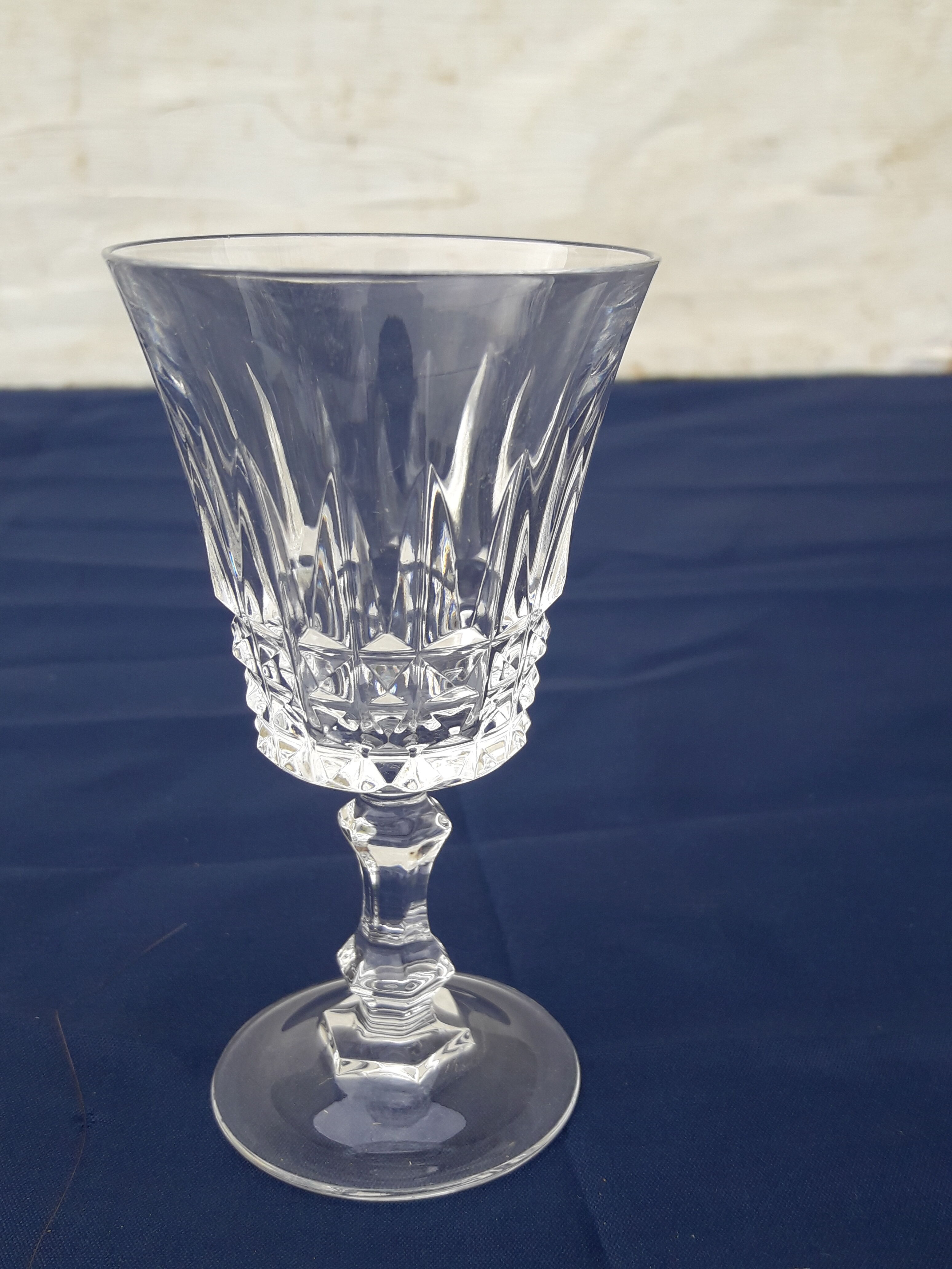 5 crystal liqueur glasses model Tuileries H 9.5 cm