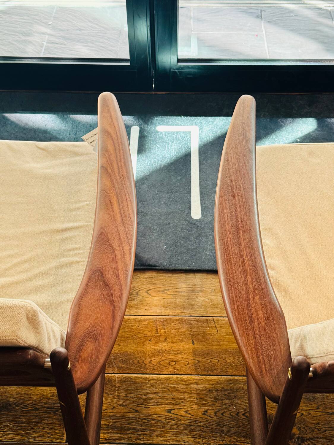 Pair of Danish armchairs in the style of Grete Jalk