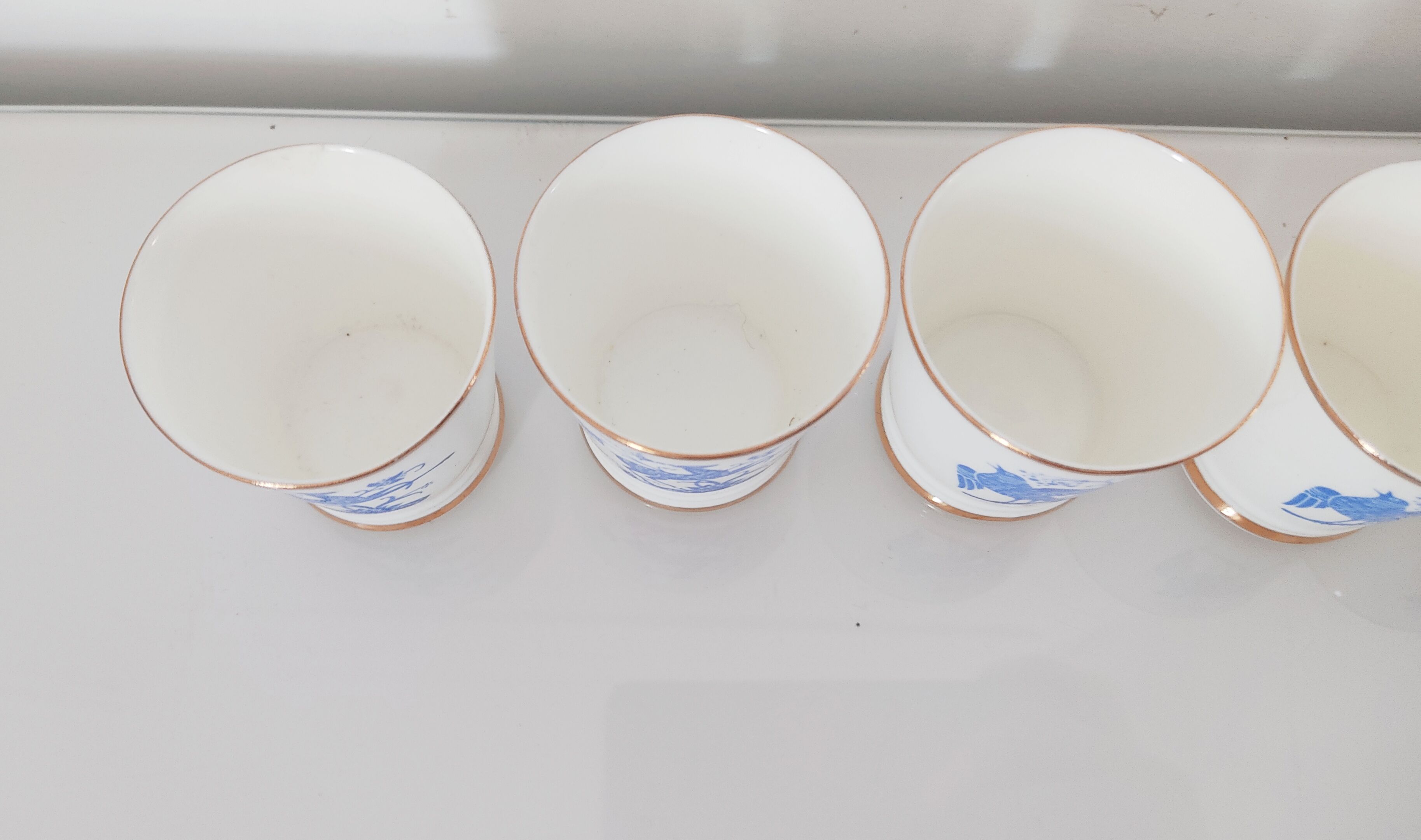 Set of 6 porcelain cups USSR 5.5 cm