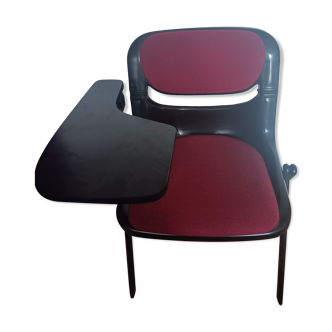 Chair university tablet design vintage Dorsal Emilio Ambasz & Giancarlo Piretti for Openark