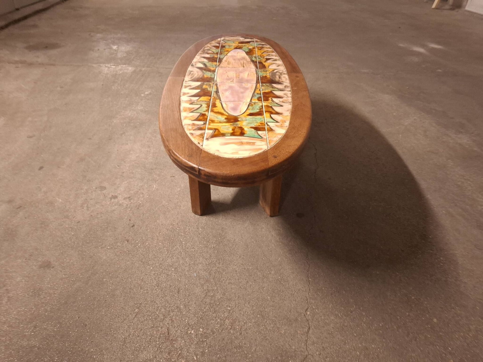 Table basse en ceramique , Vallauris , Gustave Reynaud