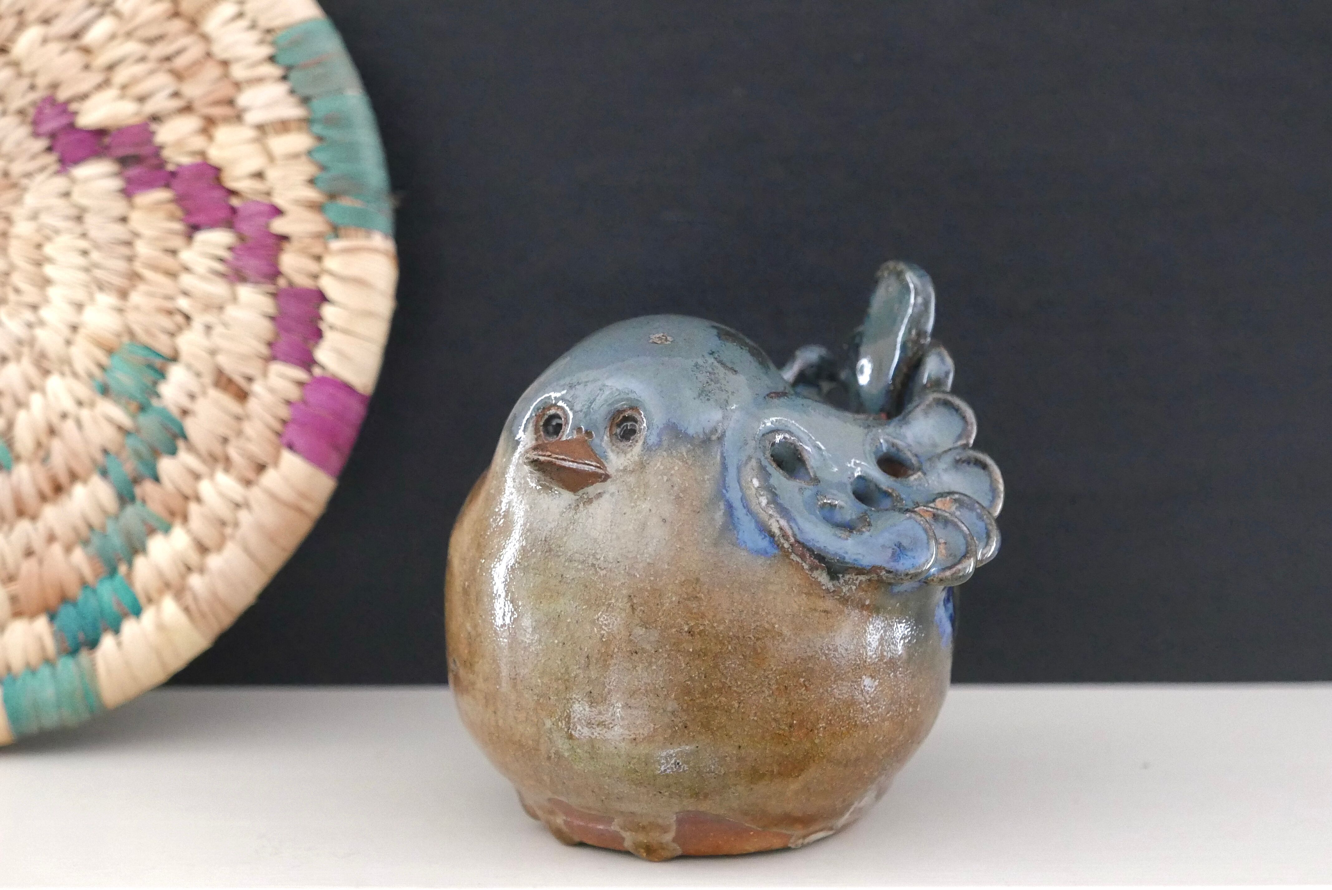 Vase flowers Bird in Gardelle sandstone, 70s