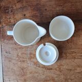 Pot à lait et confiturier Hornsea Fleur. 1970. England