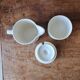 Hornsea Flower milk jug and jam pot. 1970. England