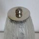 Art Deco table lamp from the 1920s–1930s — Tree trunk base in nickel metal