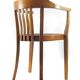 Antique Art Nouveau oak armchair, Austria or Germany circa 1910