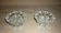 Pair of 2 crystal candlesticks