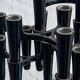 Set de 7 porte-bougies noirs design Koziol Hommage 2005 Allemagne