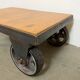 Black Industrial Coffee Table Cart, 1960s