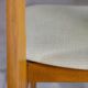 4 Danish chairs in beech wood and skai, 1960