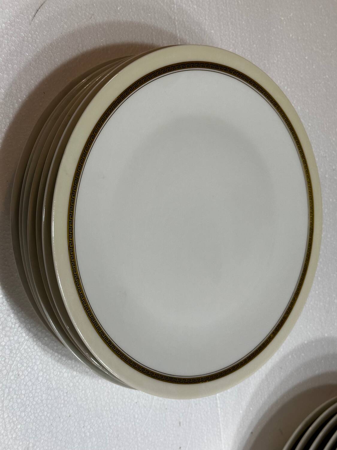 A. Vignaud-Limoges-France- Service 18 Pcs Greek Frieze Gilded