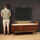 Italian chest of drawers with mirror from 50s