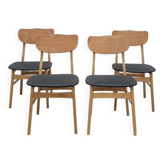 Set of 4 Scandinavian chairs from the 60s.