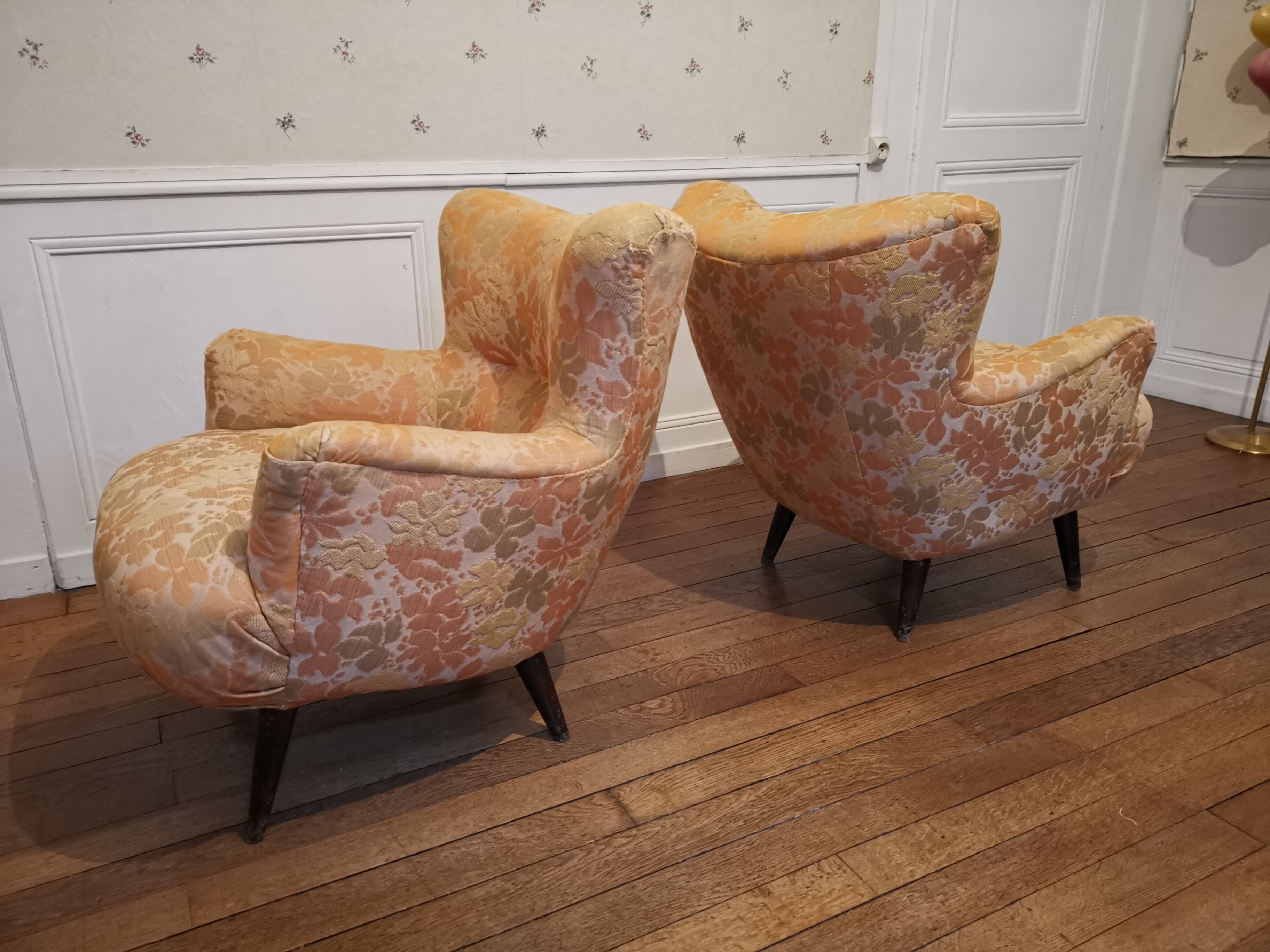 Couch sofa Club Wing EGG flesh organic year 50