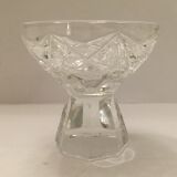 5 alcohol cut crystal glass set