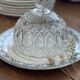 Plat et cloche en cristal