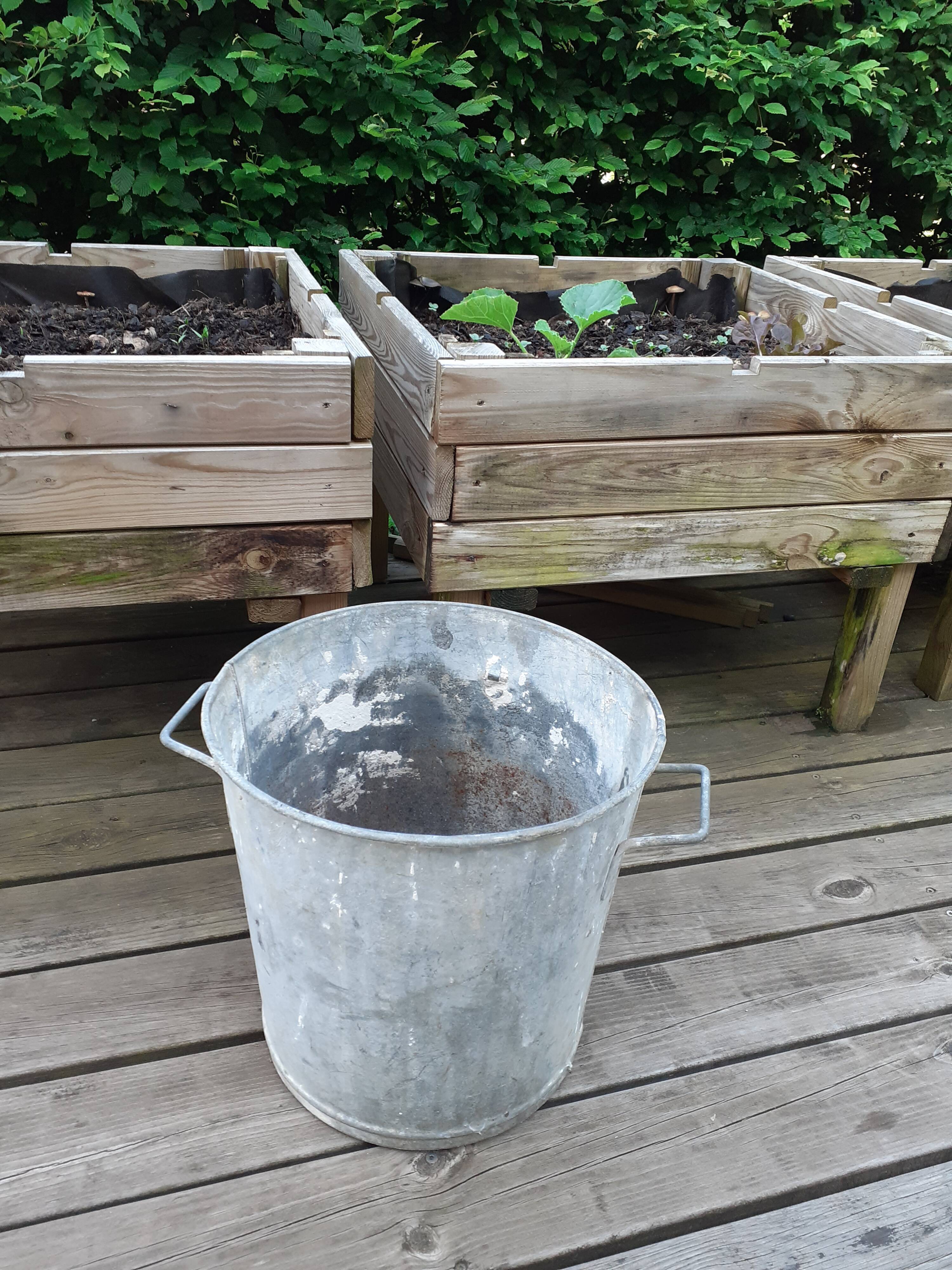 Vintage zinc bucket