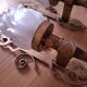3 gold metal torchere wall lights