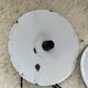 Enameled sheet metal pendant lights