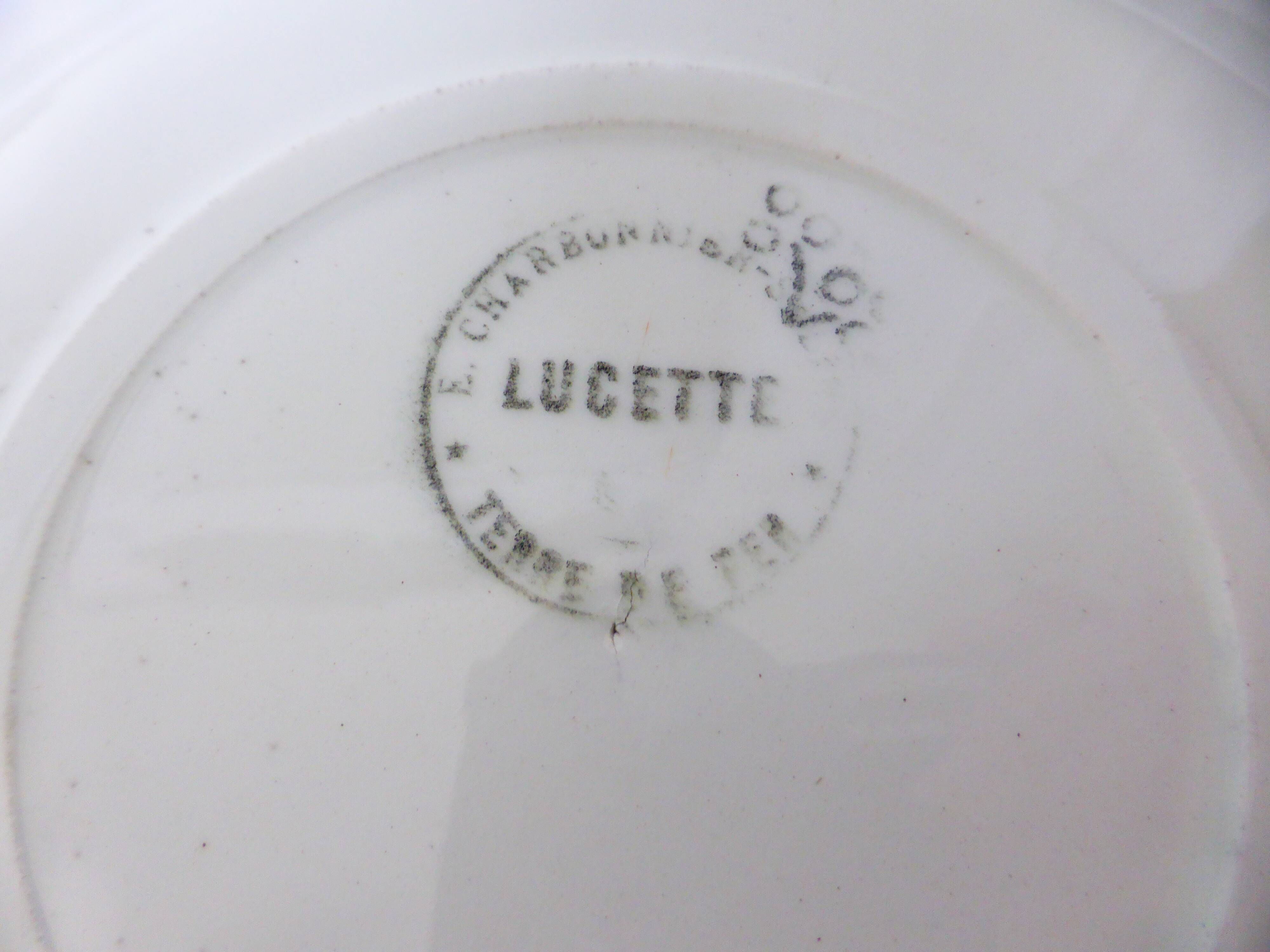 4 semi-hollow plates in iron earth of the Salins model Lucette 210855