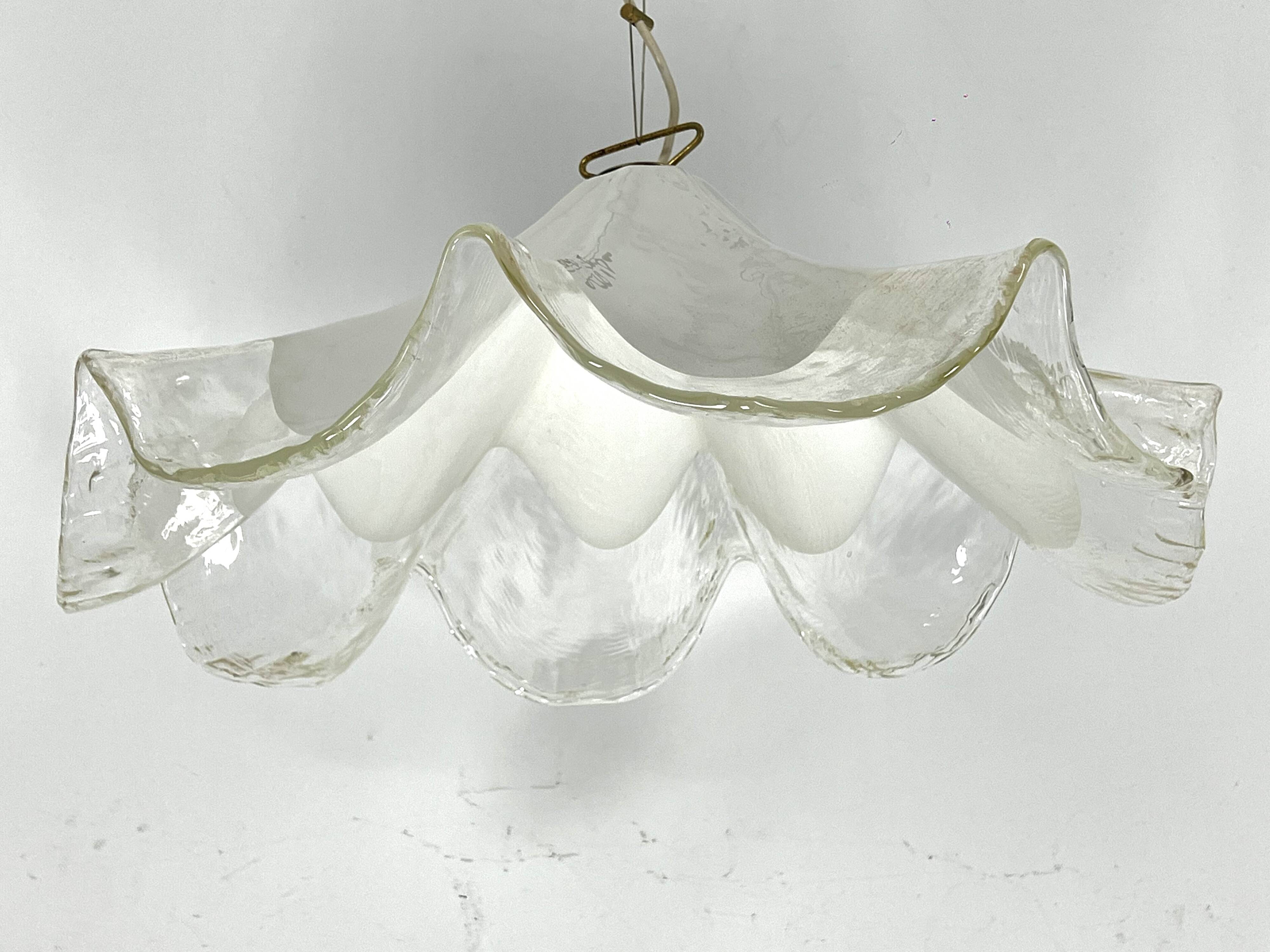 La Murrina, Vintage large Murano glass chandelier from 70s