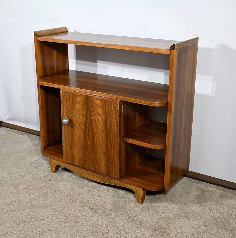 Small Walnut Serving Unit, Art Deco – 1940