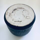 Brutalist Art Studio Pottery Lidded Jar Pot by Jaan Mobach, 1960s