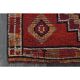 1970s Vintage Turkish Oushak Handmade Wool Cotton Orange Runner Rug 81x293