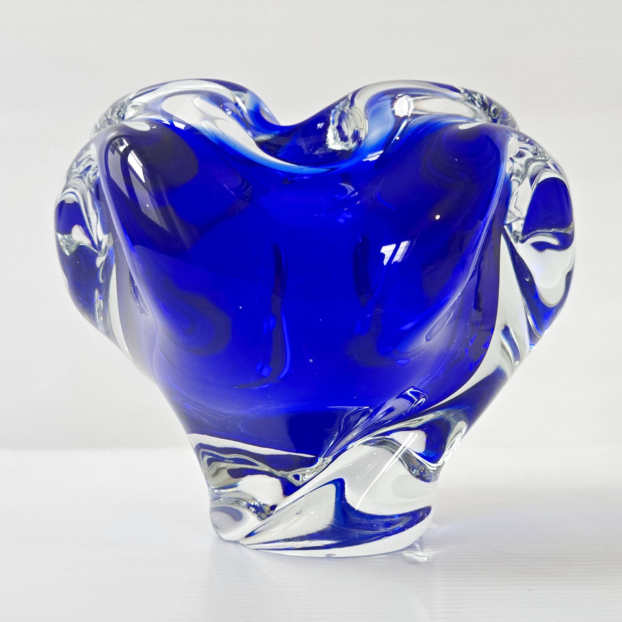 Cendrier vintage 1960 en verre de Murano