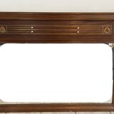 Miroir Art déco avec inserts de nacre et laiton