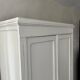 White patinated wardrobe