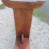 pair of farm benches in cherry