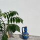 Small ethnic blue ceramic jar / vase