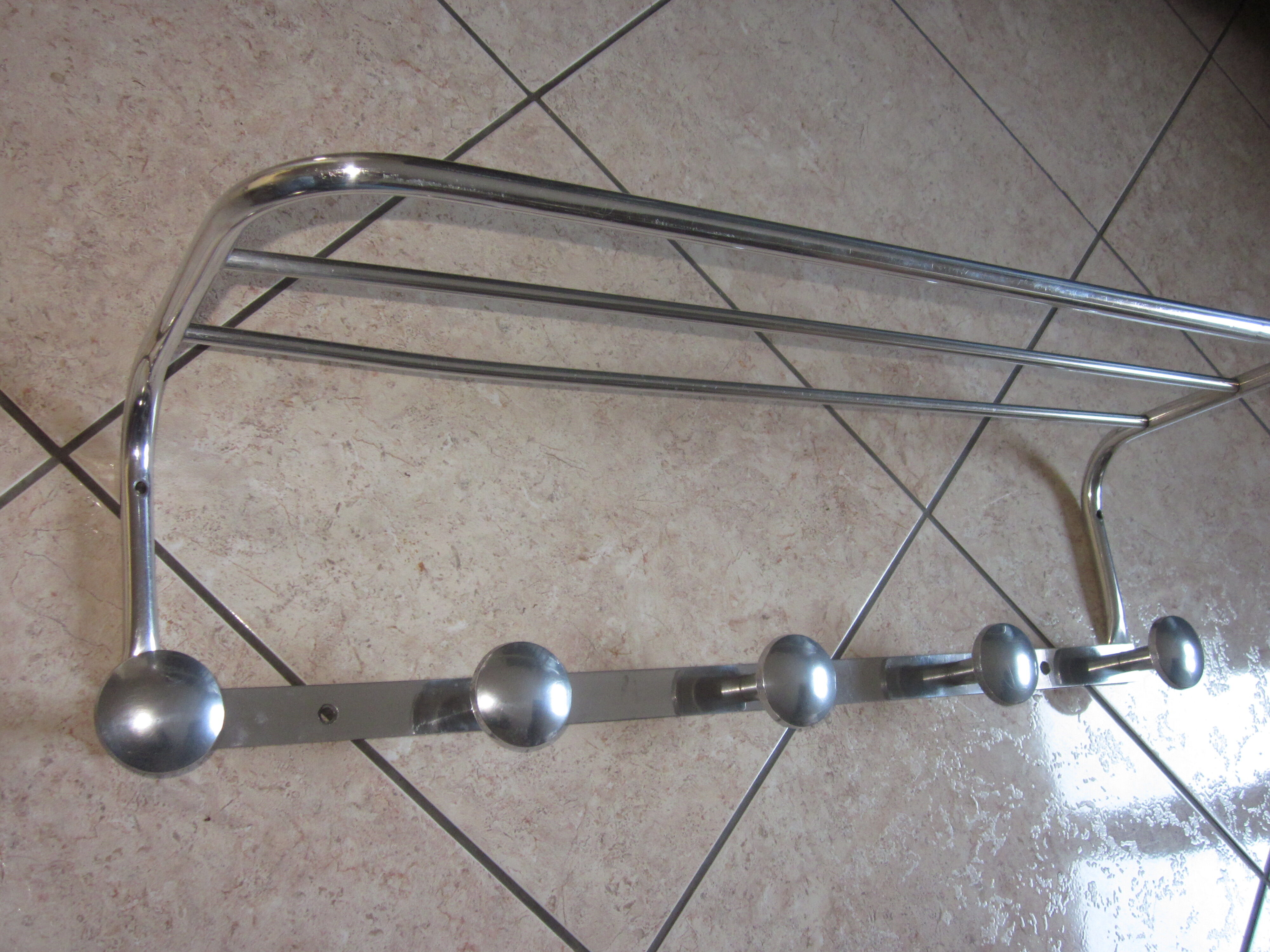 Aluminum coat rack from the 50s-60s