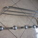 Aluminum coat rack from the 50s-60s