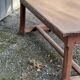 Solid wood farmhouse table with drawer