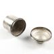 Eclectic pill box, silver-plated brass, Bronowski, Poland, 19th century