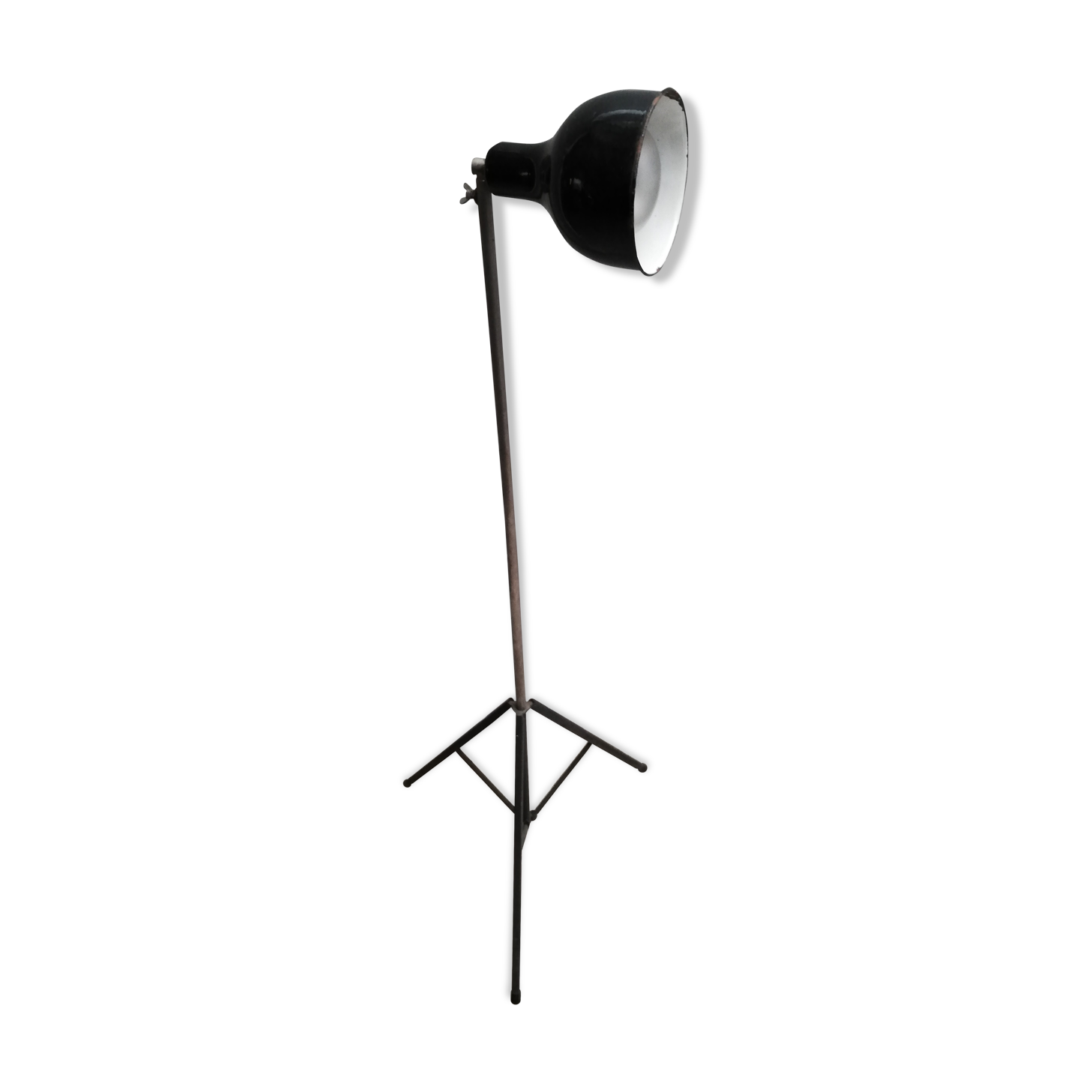 Lamp projector tripod enamelled workshop design 138 cm